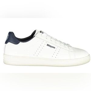 Blauer White and Dark Blue Casual Sneakers